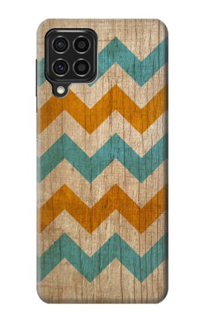 S3033 Vintage Wood Chevron Graphic Printed Case Cover Custodia per Samsung Galaxy F62