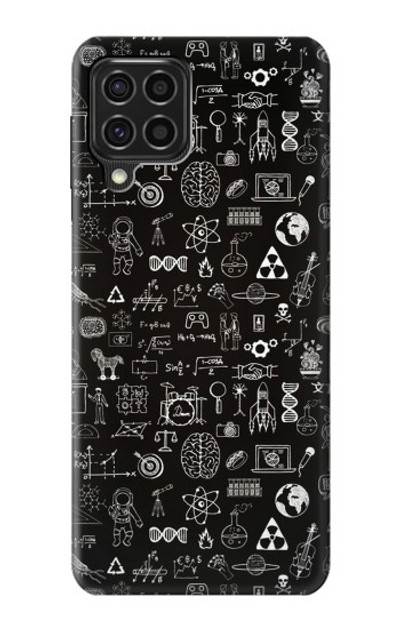 S3426 Blackboard Science Case Cover Custodia per Samsung Galaxy F62