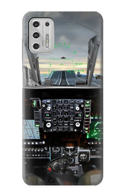 S2435 Fighter Jet Aircraft Cockpit Case Cover Custodia per Motorola Moto G Stylus (2021)