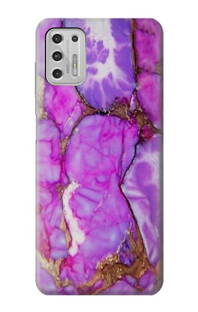 S2907 Purple Turquoise Stone Case Cover Custodia per Motorola Moto G Stylus (2021)