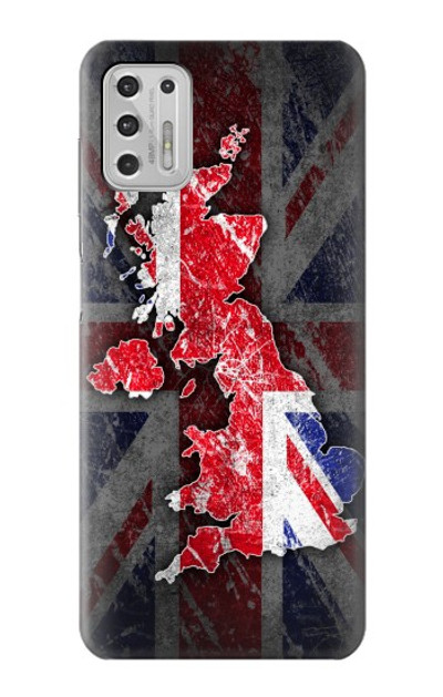 S2936 UK British Flag Map Case Cover Custodia per Motorola Moto G Stylus (2021)