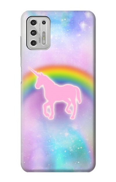 S3070 Rainbow Unicorn Pastel Sky Case Cover Custodia per Motorola Moto G Stylus (2021)