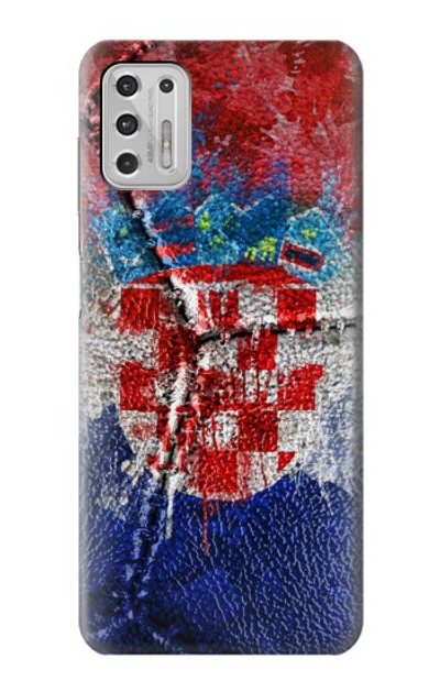 S3313 Croatia Flag Vintage Football Graphic Case Cover Custodia per Motorola Moto G Stylus (2021)