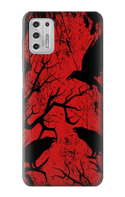 S3325 Crow Black Blood Tree Case Cover Custodia per Motorola Moto G Stylus (2021)