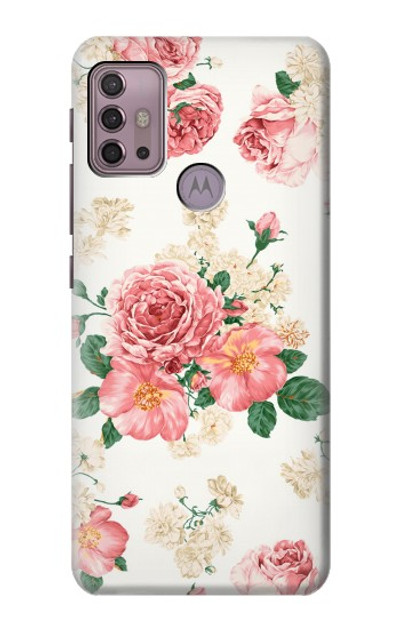 S1859 Rose Pattern Case Cover Custodia per Motorola Moto G30, G20, G10