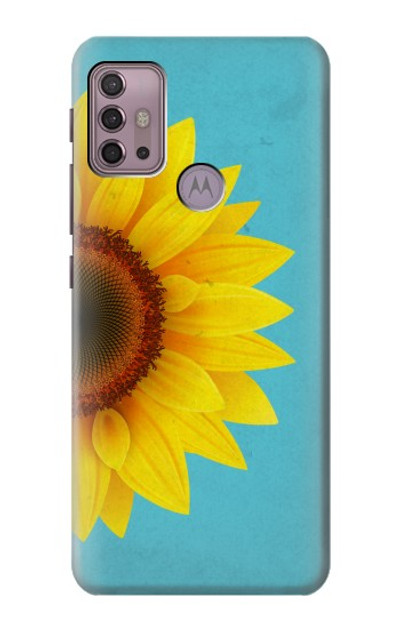 S3039 Vintage Sunflower Blue Case Cover Custodia per Motorola Moto G30, G20, G10