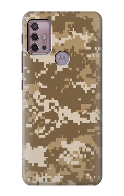 S3294 Army Desert Tan Coyote Camo Camouflage Case Cover Custodia per Motorola Moto G30, G20, G10