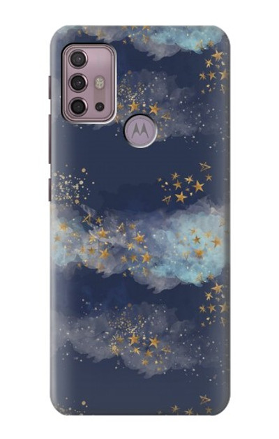 S3364 Gold Star Sky Case Cover Custodia per Motorola Moto G30, G20, G10
