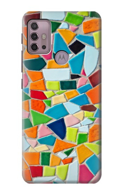 S3391 Abstract Art Mosaic Tiles Graphic Case Cover Custodia per Motorola Moto G30, G20, G10