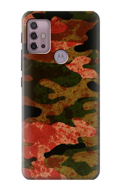 S3393 Camouflage Blood Splatter Case Cover Custodia per Motorola Moto G30, G20, G10