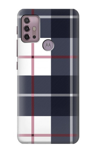 S3452 Plaid Fabric Pattern Case Cover Custodia per Motorola Moto G30, G20, G10