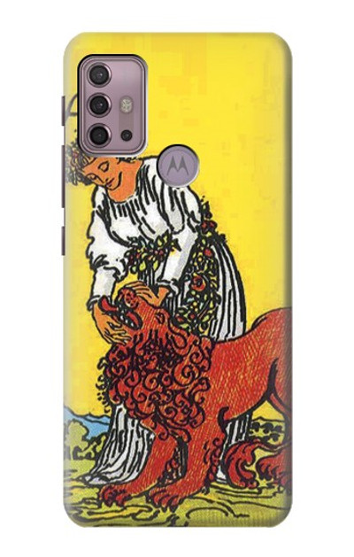 S3458 Strength Tarot Card Case Cover Custodia per Motorola Moto G30, G20, G10