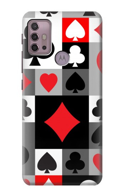 S3463 Poker Card Suit Case Cover Custodia per Motorola Moto G30, G20, G10