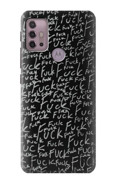 S3478 Funny Words Blackboard Case Cover Custodia per Motorola Moto G30, G20, G10