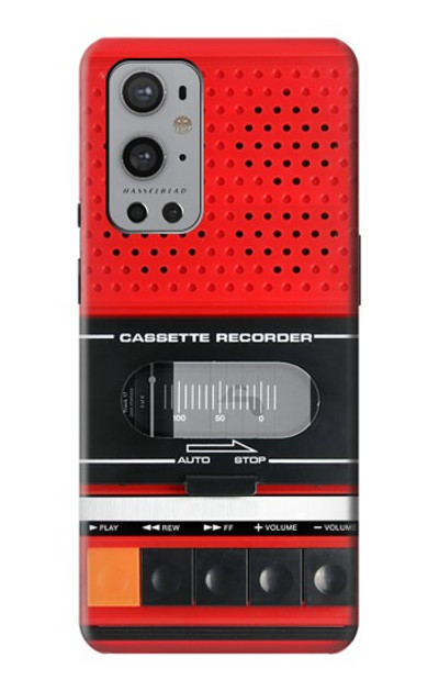 S3204 Red Cassette Recorder Graphic Case Cover Custodia per OnePlus 9 Pro