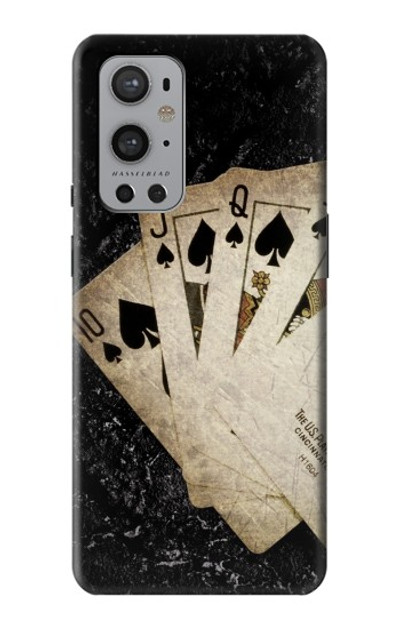 S3231 Vintage Royal Straight Flush Cards Case Cover Custodia per OnePlus 9 Pro