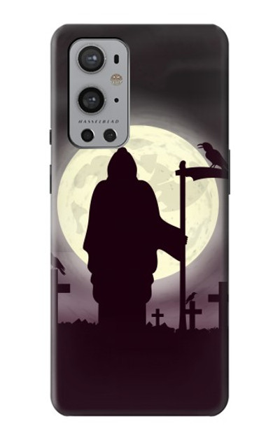 S3262 Grim Reaper Night Moon Cemetery Case Cover Custodia per OnePlus 9 Pro