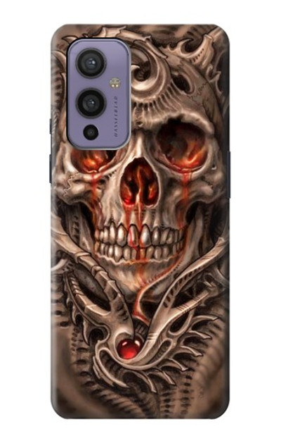 S1675 Skull Blood Tattoo Case Cover Custodia per OnePlus 9