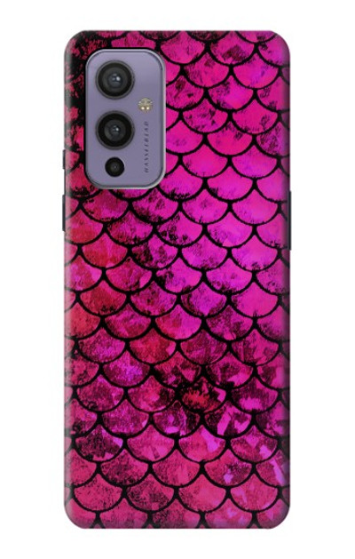 S3051 Pink Mermaid Fish Scale Case Cover Custodia per OnePlus 9