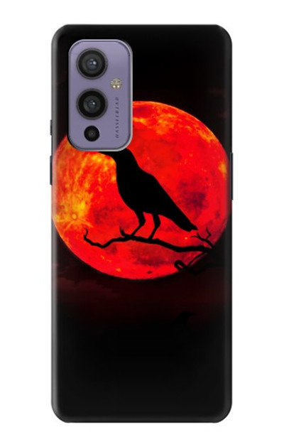 S3328 Crow Red Moon Case Cover Custodia per OnePlus 9