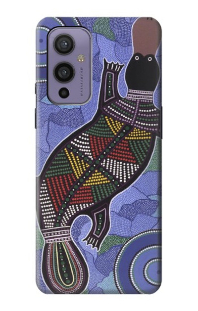 S3387 Platypus Australian Aboriginal Art Case Cover Custodia per OnePlus 9