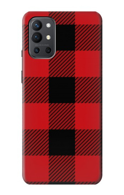 S2931 Red Buffalo Check Pattern Case Cover Custodia per OnePlus 9R