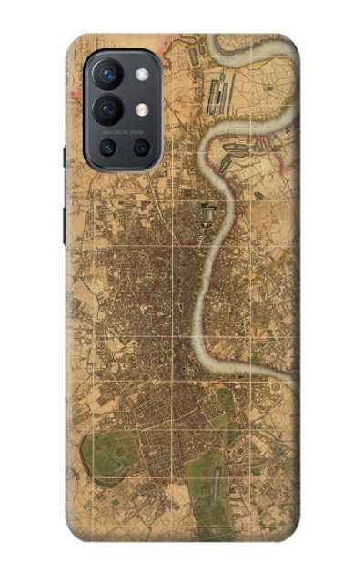 S3230 Vintage Map of London Case Cover Custodia per OnePlus 9R