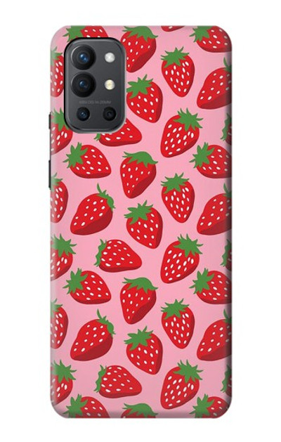 S3719 Strawberry Pattern Case Cover Custodia per OnePlus 9R