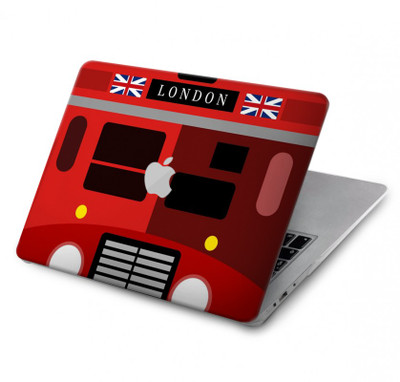 S2058 England British Double Decker Bus Case Cover Custodia per MacBook Air 13″ - A1369, A1466