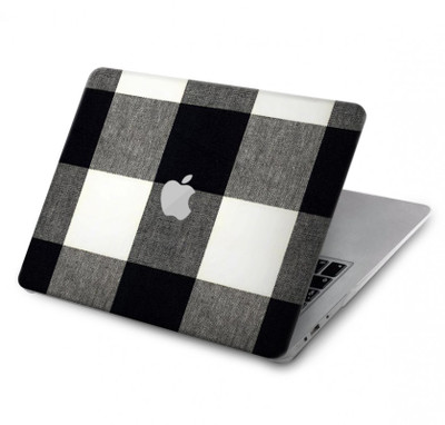 S2842 Black and White Buffalo Check Pattern Case Cover Custodia per MacBook Air 13″ - A1369, A1466