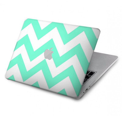 S1723 Mint Chevron Zigzag Case Cover Custodia per MacBook Air 13″ - A1932, A2179, A2337