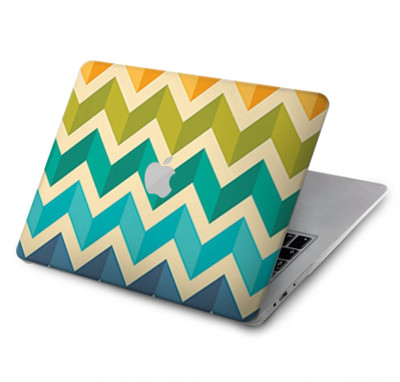 S2362 Rainbow Colorful Shavron Zig Zag Pattern Case Cover Custodia per MacBook Air 13″ - A1932, A2179, A2337