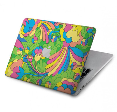 S3273 Flower Line Art Pattern Case Cover Custodia per MacBook Pro Retina 13″ - A1425, A1502