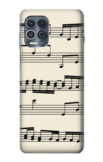 S3082 Music Sheet Case Cover Custodia per Motorola Edge S