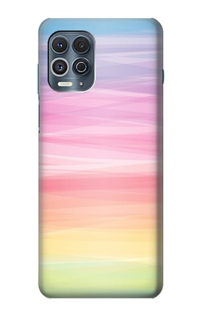 S3507 Colorful Rainbow Pastel Case Cover Custodia per Motorola Edge S