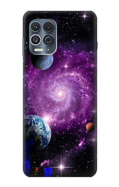 S3689 Galaxy Outer Space Planet Case Cover Custodia per Motorola Edge S