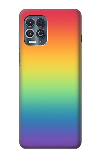 S3698 LGBT Gradient Pride Flag Case Cover Custodia per Motorola Edge S