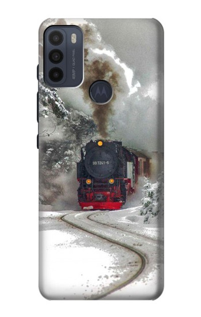 S1509 Steam Train Case Cover Custodia per Motorola Moto G50