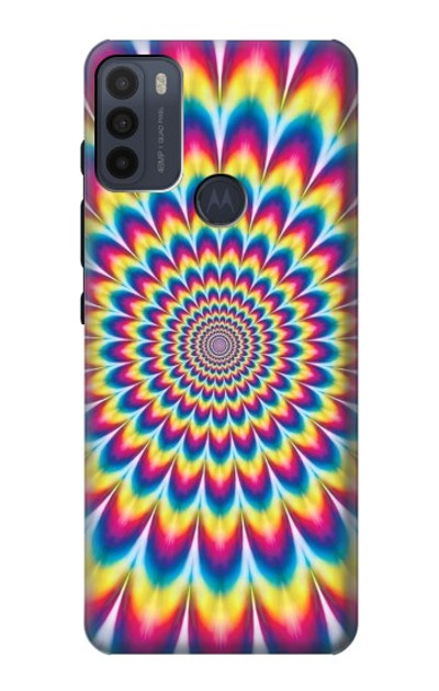 S3162 Colorful Psychedelic Case Cover Custodia per Motorola Moto G50