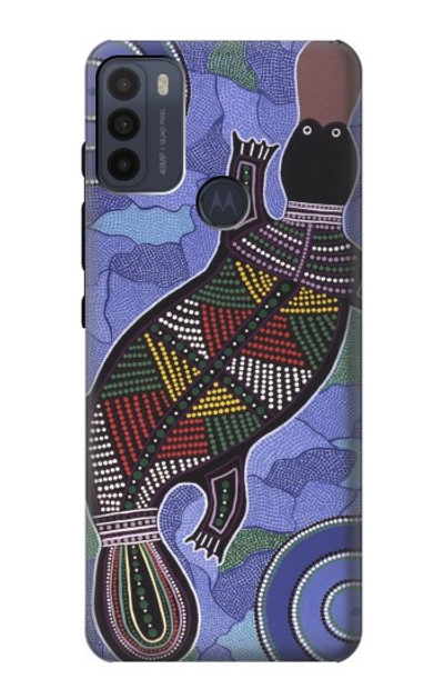 S3387 Platypus Australian Aboriginal Art Case Cover Custodia per Motorola Moto G50