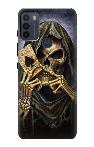 S3594 Grim Reaper Wins Poker Case Cover Custodia per Motorola Moto G50