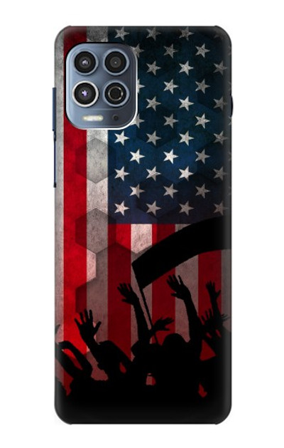 S2989 USA America Soccer Case Cover Custodia per Motorola Moto G100