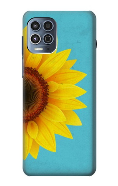 S3039 Vintage Sunflower Blue Case Cover Custodia per Motorola Moto G100