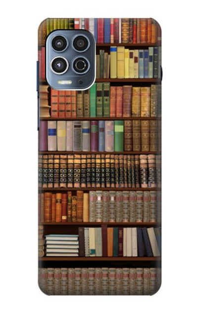 S3154 Bookshelf Case Cover Custodia per Motorola Moto G100