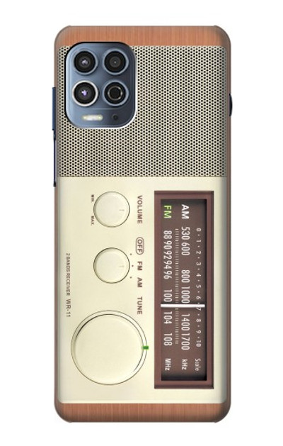 S3165 FM AM Wooden Receiver Graphic Case Cover Custodia per Motorola Moto G100