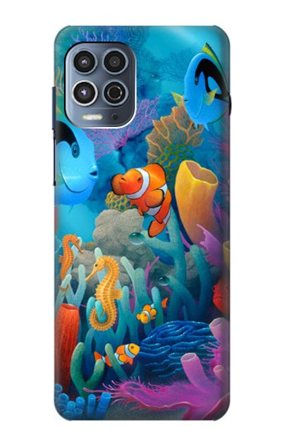 S3227 Underwater World Cartoon Case Cover Custodia per Motorola Moto G100