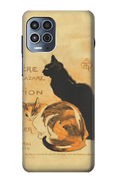 S3229 Vintage Cat Poster Case Cover Custodia per Motorola Moto G100