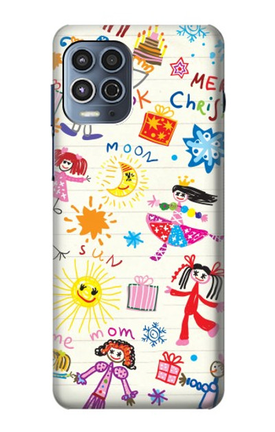 S3280 Kids Drawing Case Cover Custodia per Motorola Moto G100