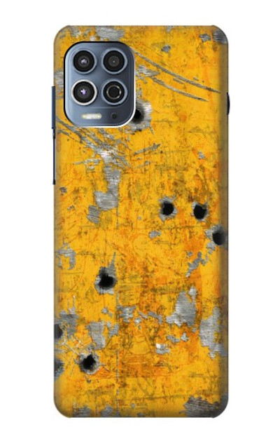 S3528 Bullet Rusting Yellow Metal Case Cover Custodia per Motorola Moto G100