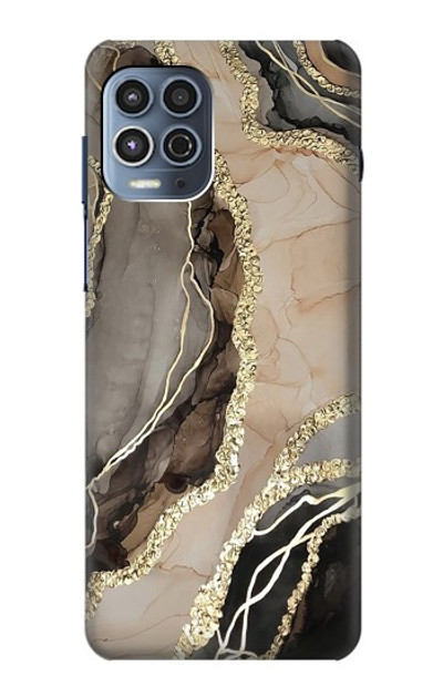 S3700 Marble Gold Graphic Printed Case Cover Custodia per Motorola Moto G100